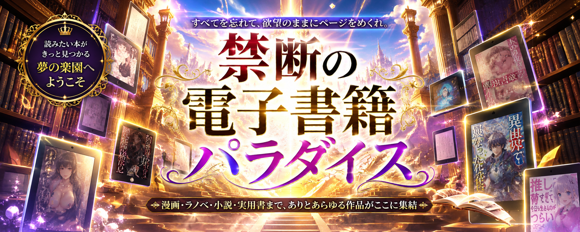 禁断の電子書籍パラダイス